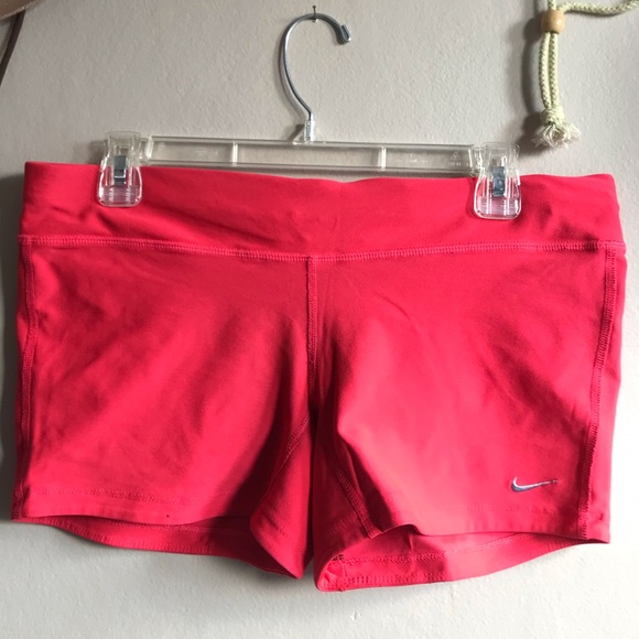 Nike Pants - Hot pink spandex short shorts